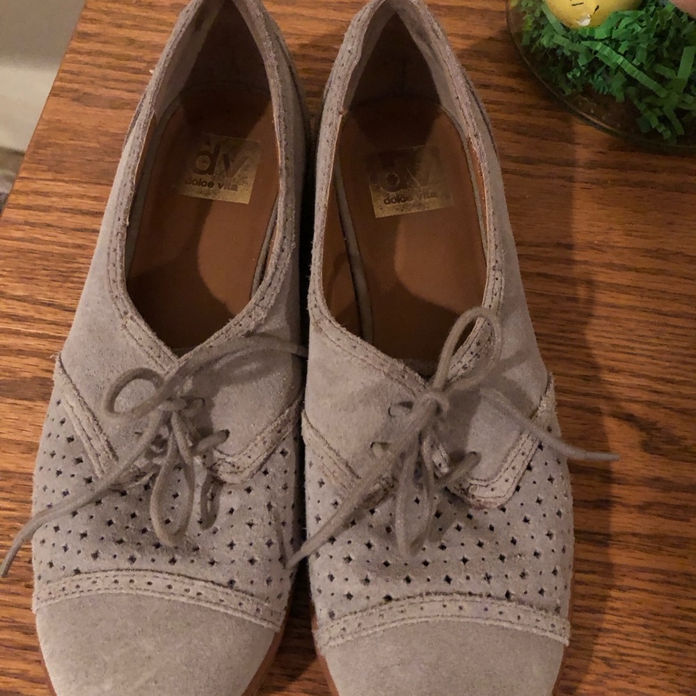 Dolce Vita Women's Gray Lace-Up Shoes